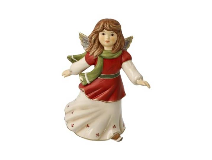 Goebel Engelfiguur op het ijs - winterbos Kerstmis