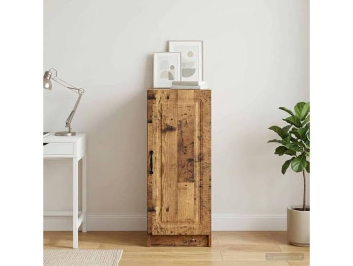 RJPLMFV Anrichte aus Holz, 33 x 34,5 x 87 cm, Holz Verstellbare Regale, ausziehbare Schubladen, einfache Montage, für Wohnzimmer oder Küche
