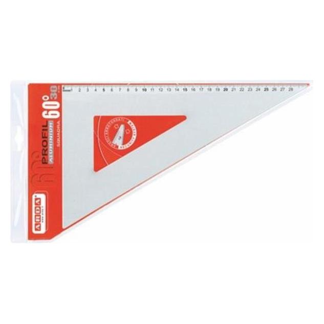 Arda 18140 Lineal Schreibtischlineal Aluminium 35 cm 1 Stück(e) (35 cm, Aluminium) (18140)