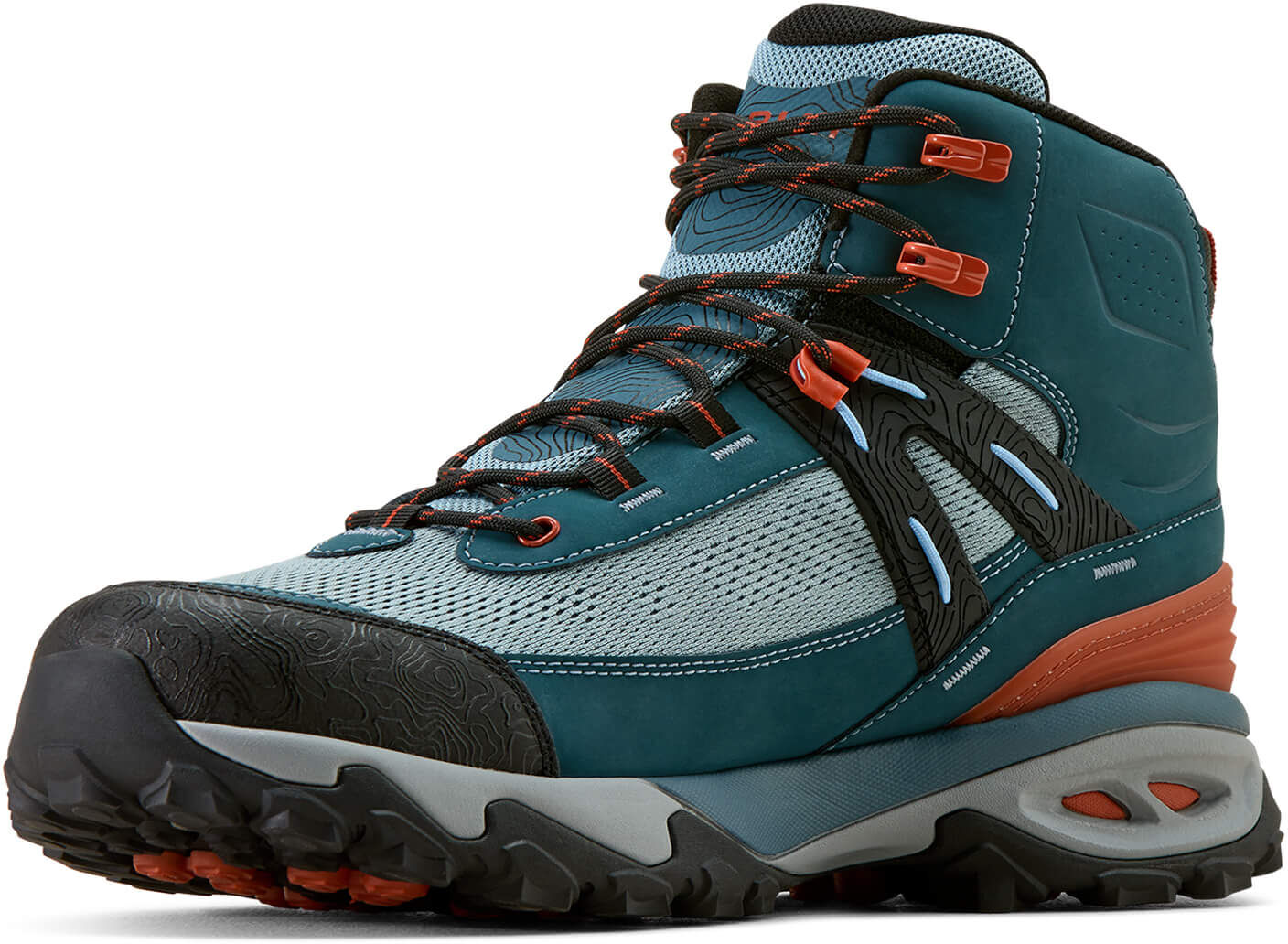 Men's Traverse Mid Waterproof Hiking Boots in Blue Depths, Size: 8.5 D / Medium by Ariat