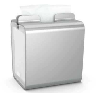Tork® Serviettenspender Xpressnap Fit® 274002, Einzelblattausgabe, L 150 x B 178 x H 209 mm, Aluminium, grau