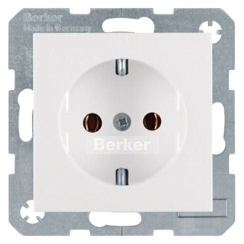 Hager Steckdose SCHUKO S.1 polarweiss, glänzend (47438989)