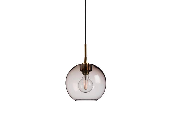 Belid Hängeleuchte Gloria, Dunkelbraun, Messingfarben, Metall, Glas, Kugel, 290 cm, CE, Lampen & Leuchten, Innenbeleuchtung, Hängeleuchten, Pendelleuchten