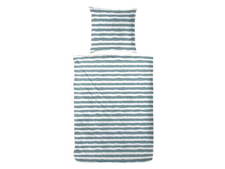 Hahn Bettwäsche Stripe weiß/grün (BL 135x200 cm) BL 135x200 cm weiß Bettbezug Bettzeug