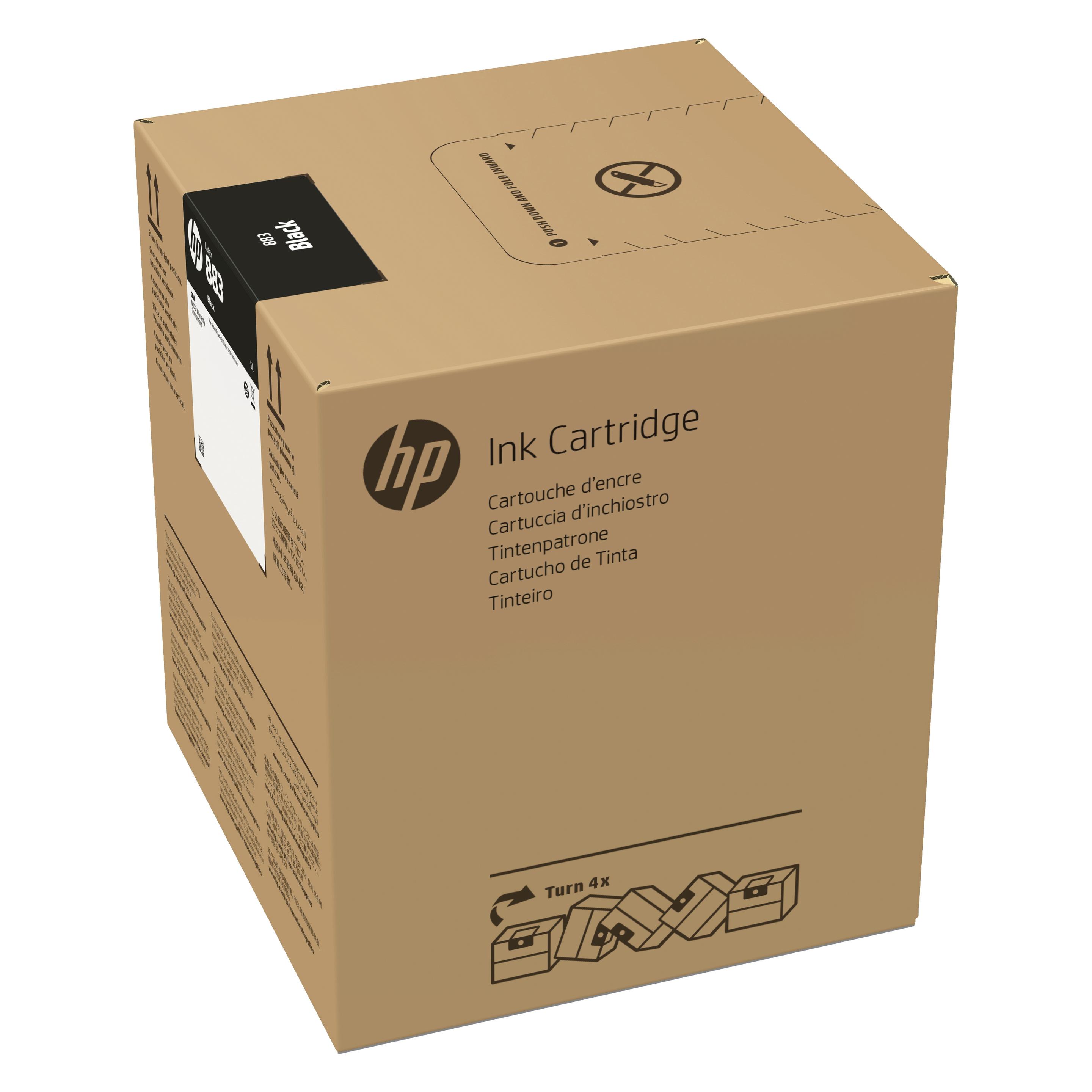 HP 883 - 5 L - Schwarz - original - Tint (BK) (G0Z31A)