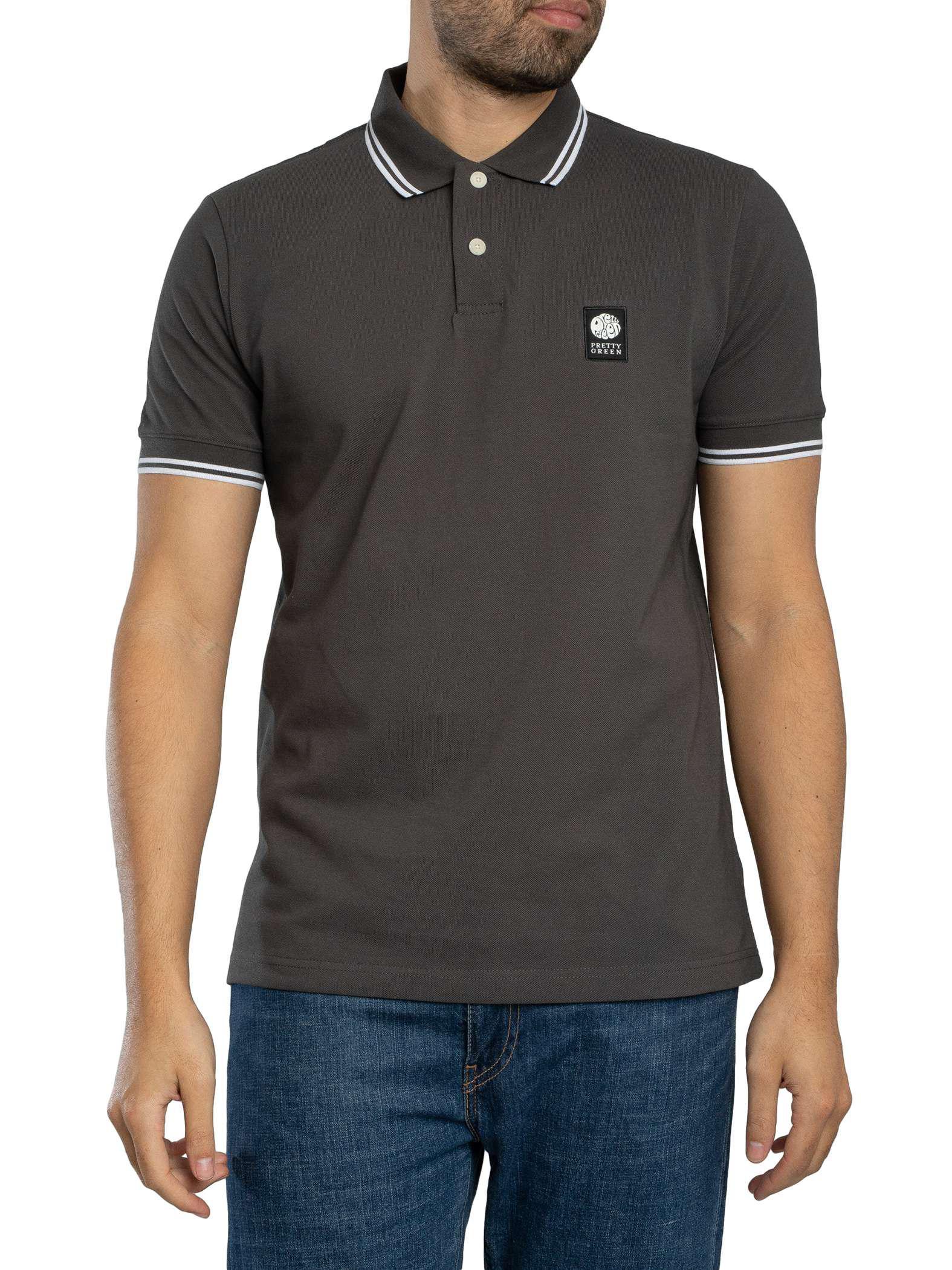 Pretty Green Rayner Polohemd, Grau