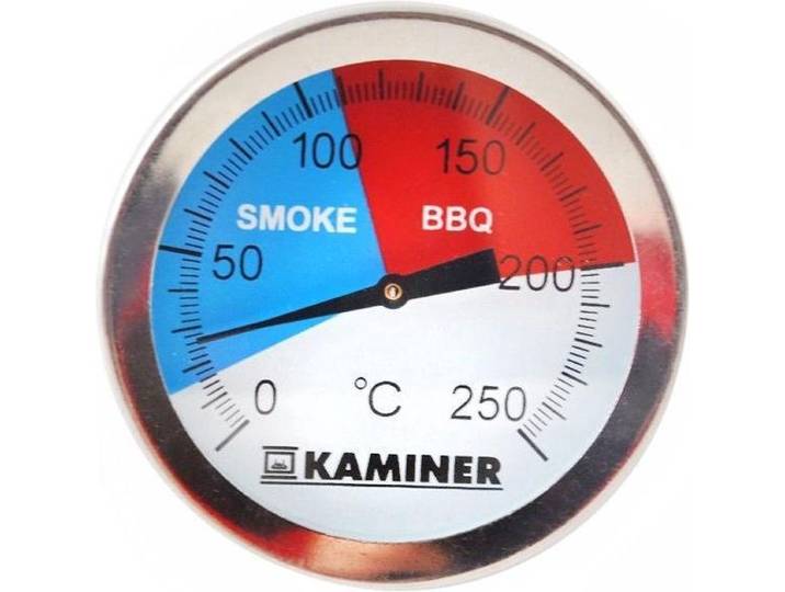 Kaminer Nauwkeurige Roestvrijstalen Thermometer voor Grillen en Roken