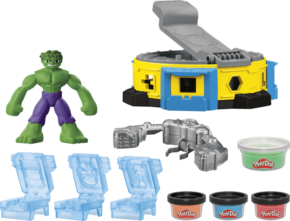 Play-Doh Hulk Smash and Squish Creative Playset for Kids - Compact - Ages 3 and Up