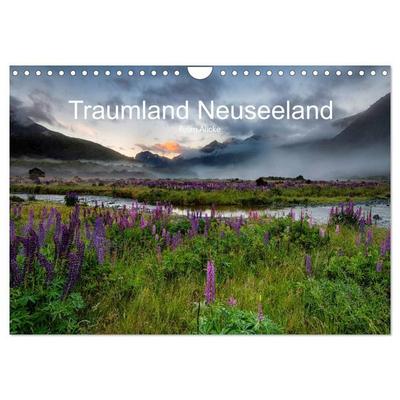 Traumland Neuseeland (Wandkalender 2027 DIN A4 quer), CALVENDO Monatskalender