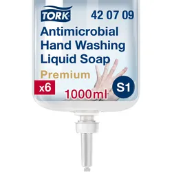 Tork antimikrobielle Flüssigseife zur Händedekontamination S1, dermatologisch ge...