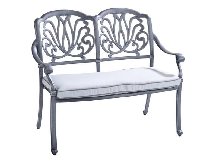 Hartman Amalfi Gartenbank Aluminiumguss Dunkelgrau