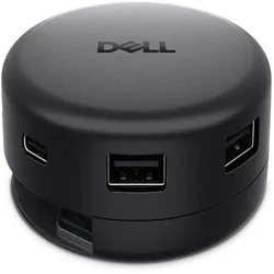 Dell Pro 7-in-1 USB-C Travel Hub - DA326 (USB-C, 7 Ports), Dockingstation + USB Hub, Schwarz
