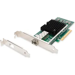 Digitus SFP 1 Port 10G PC/Expresskarte Intel JL82599EN Chipsatz Optical und Copper Module (Mini PCI Express), Netzwerkkarte, Silber
