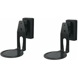 Sanus WSWME12-B2 (1 Paar, Wandmontage, Neigbar, Schwenkbar), Lautsprecher Ständer + Wandmontage, Schwarz