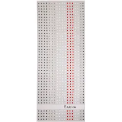 Dyckhoff Saunatuch Karo Silber Liegetuch 80 x 200 cm