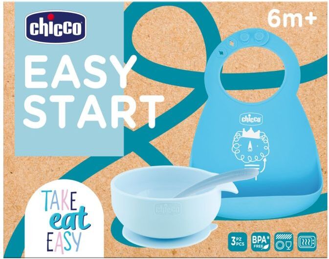 Chicco Set pappa Easy Start in silicone per lo svezzamento