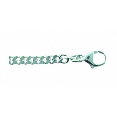 Armband ADELIA´S "19 cm Flachpanzer Armband 925 Silber", silber, Armbänder, Damen, 19cm, Silber 925 (Sterlingsilber), Armband, Silberarmband