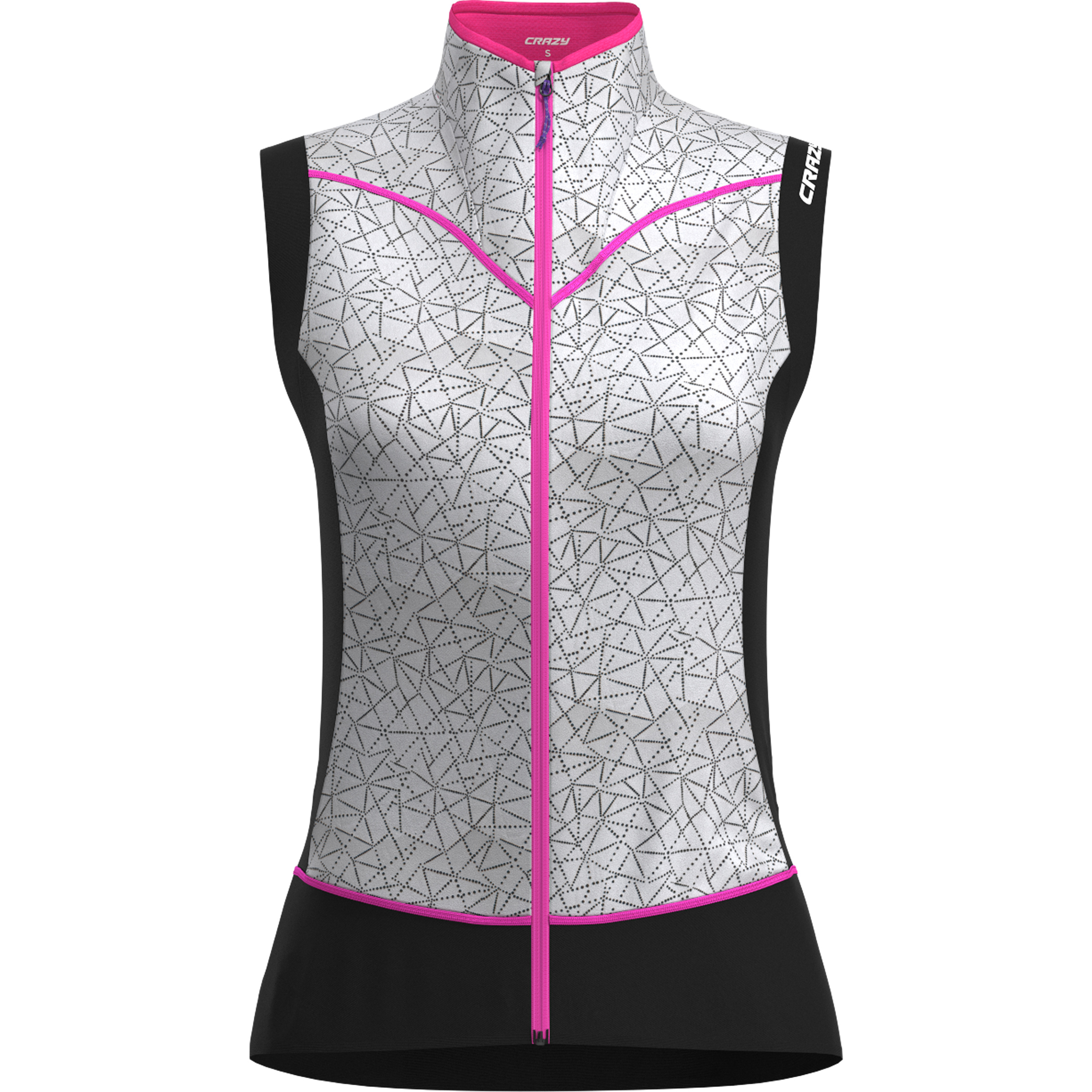 Crazy Voltage Weste Damen Windwesten grau Größe S Laufen | Trailrunning Windabweisend