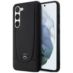 Mercedes MEHCS23FEARMBK S23 FE S711 czarny/black hardcase Leather Urban (Samsung Galaxy S23 FE), Smartphone Hülle, Schwarz
