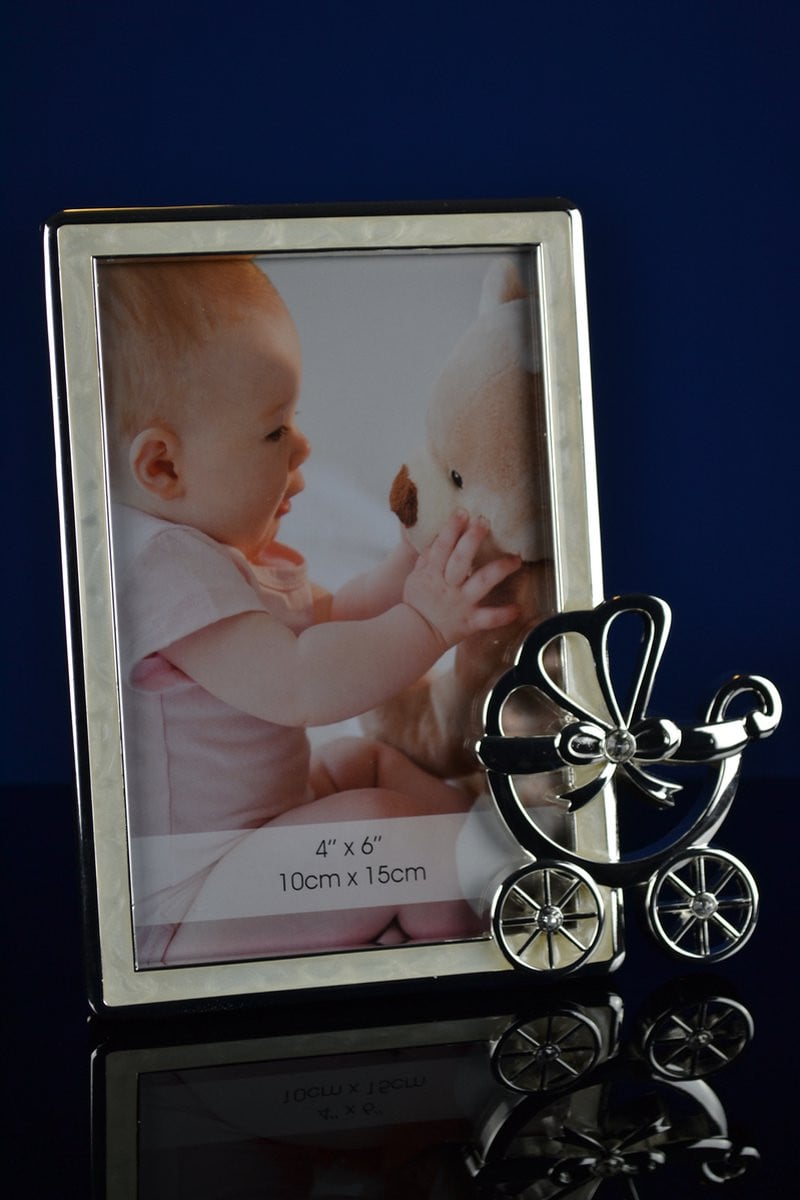 Luxe Fotolijst met Kinderwagen Design voor Babies