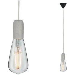 Paulmann Neordic Pendelleuchte Jano  E27   max. 60W Grau Schwarz dimmbar Beton, Kunststoff 50388