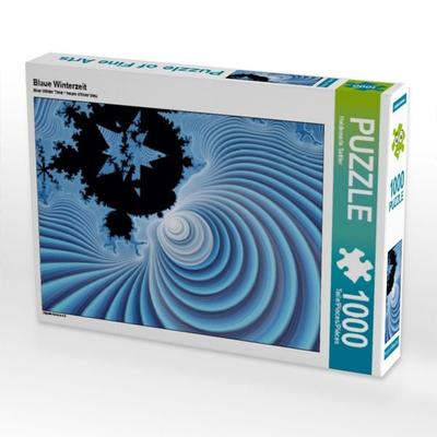 CALVENDO Puzzle Blaue Winterzeit | 1000 Teile Lege-Größe 64x48cm Foto-Puzzle für glückliche Stunden