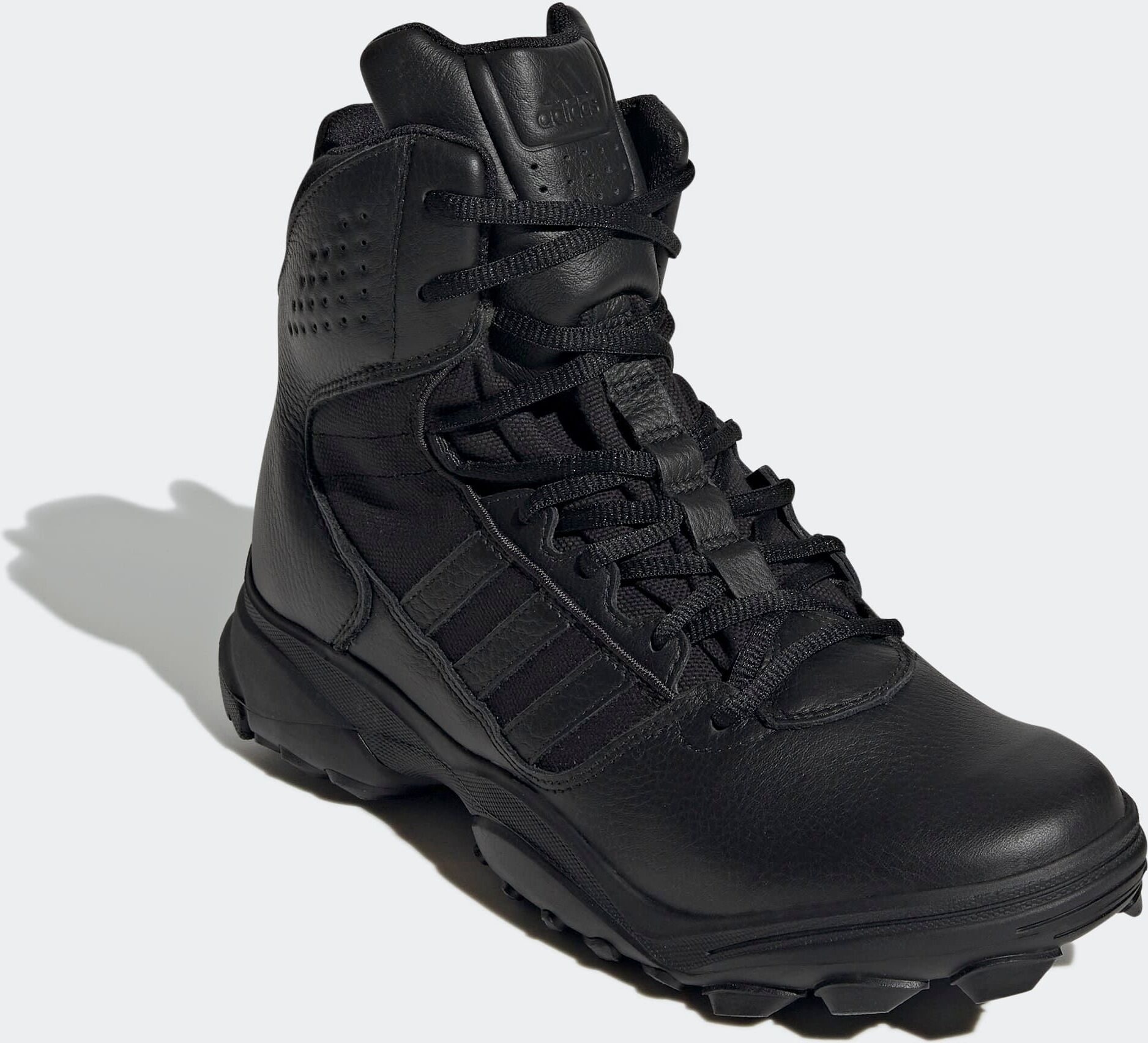 Trainingsschuh ADIDAS PERFORMANCE "GSG-9.7.E", Herren, Gr. 43, schwarz (core schwarz, core schwarz, core schwarz), Leder, Textil, Schuhe Trainingsschuh, Outdoorschuh, Einsatzstiefel core schwarz, core schwarz, core schwarz 43