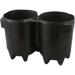 Polaris Doppelstandfuß schwarz - 2 x 171mm - 10 L