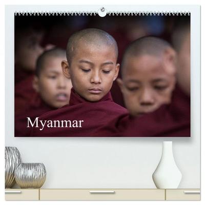 Myanmar 2026 (hochwertiger Premium Wandkalender 2026 DIN A2 quer), Kunstdruck in Hochglanz