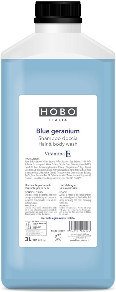 HOBO Shampoo doccia Blue Geranium 3 lt