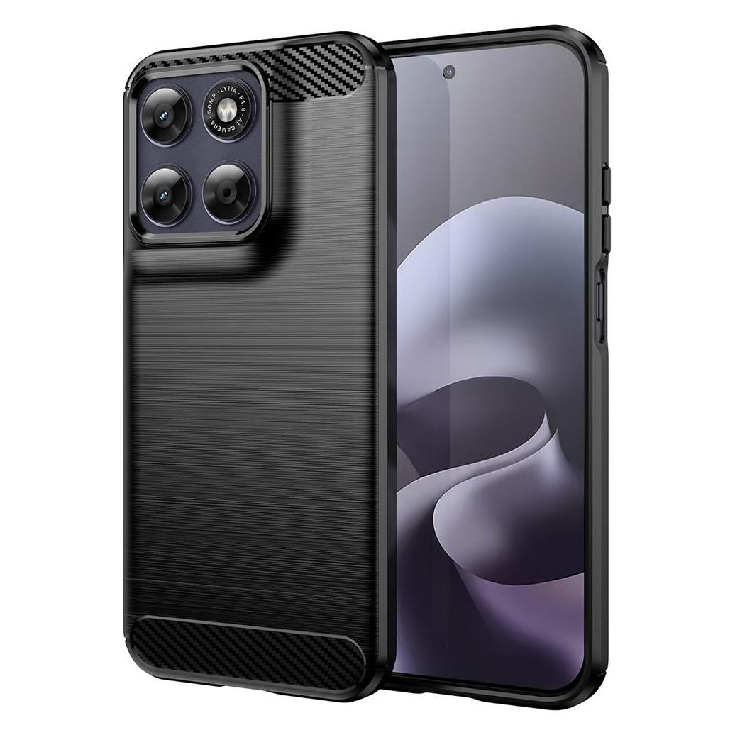 Techsuit - Carbon Silicone - Motorola Moto G87 - Black (Motorola Moto G87) (70188233)