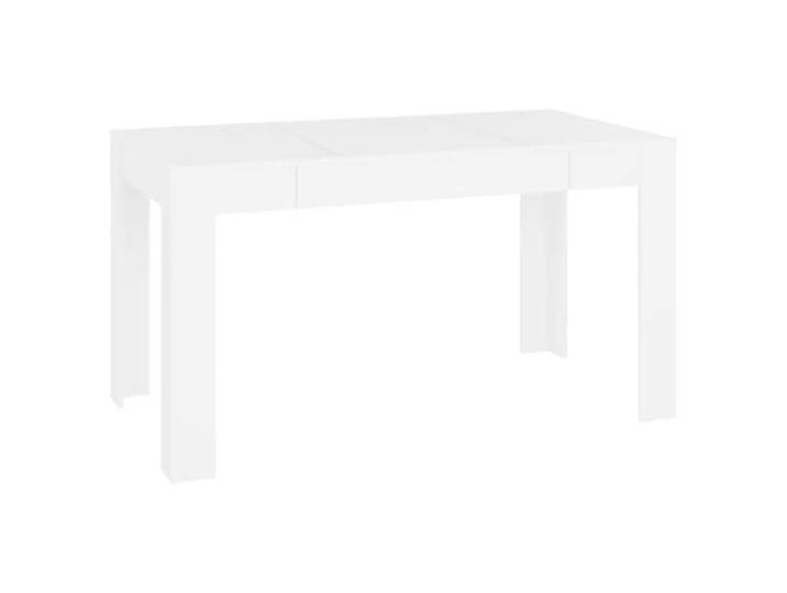 KGHERMDF Esstisch Weiß 140x74,5x76 cm Holzwerkstoff Rechteckig, Robust, Stabil, Pflegeleicht, Für Esszimmer Und Küche