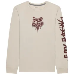 Fox, Herren, Velotrikot, Roughcut Dri-Release Md Ls Tee (M), Beige, M