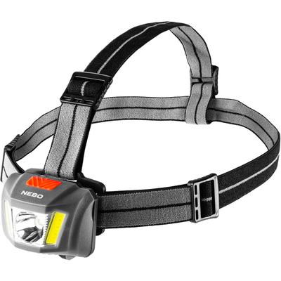 LED Stirnlampe NEBO "Nebo EINSTEIN DUO 400", grau, H:4,6cm L:3cm T:4,4cm, Kunststoff, Mobilleuchten
