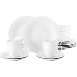 Seltmann Weiden Kaffeeservice 18-tlg. TRIO WEIß UNI