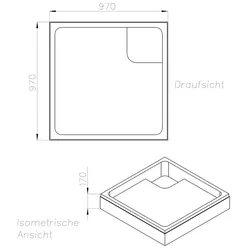Neuesbad Wannenträger für Ideal Standard Hotline NEU 1000x1000x80 SD25554