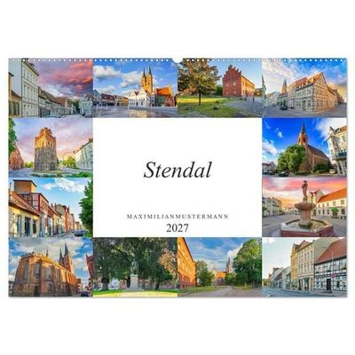 Stendal Impressionen (Wandkalender 2027 DIN A2 quer), CALVENDO Monatskalender
