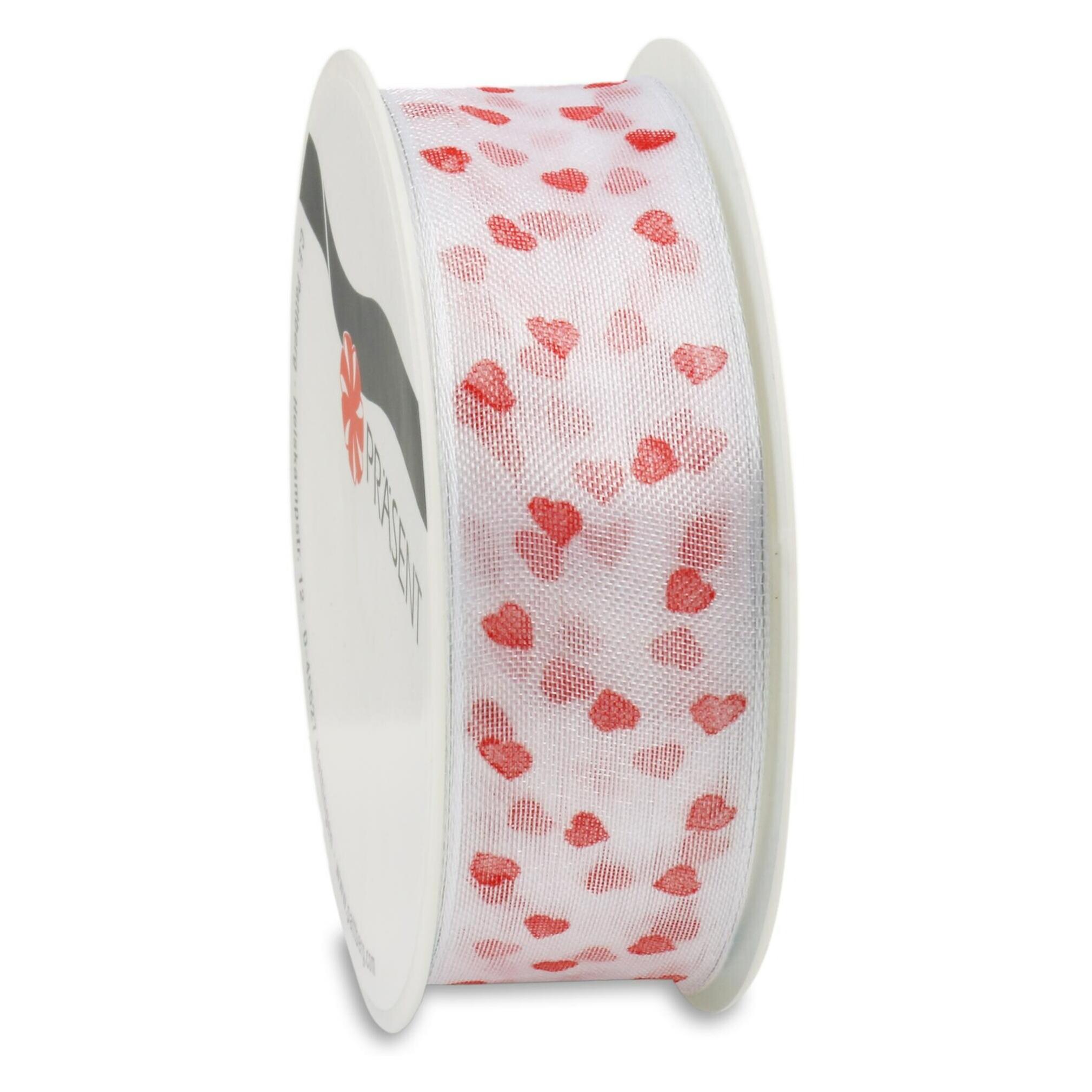 Pattberg Geschenkband Organzaband Herzen (1x) (3502503-001)