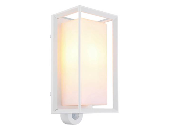 Globo Aussenleuchte, Kunststoff, rechteckig, 12.2x28x13 cm, CE, Bewegungsmelder, Lampen & Leuchten, Außenbeleuchtung, Außenleuchten