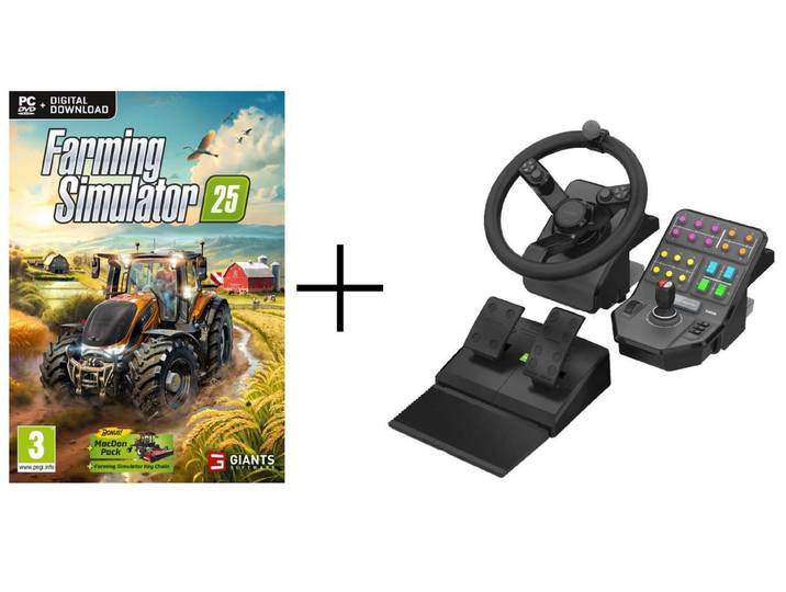 Logitech Farming Simulator 25 & Saitek Farming Simulator Controller bundle Controller (Multifunktions-Joystick, Nahtlose Integration)