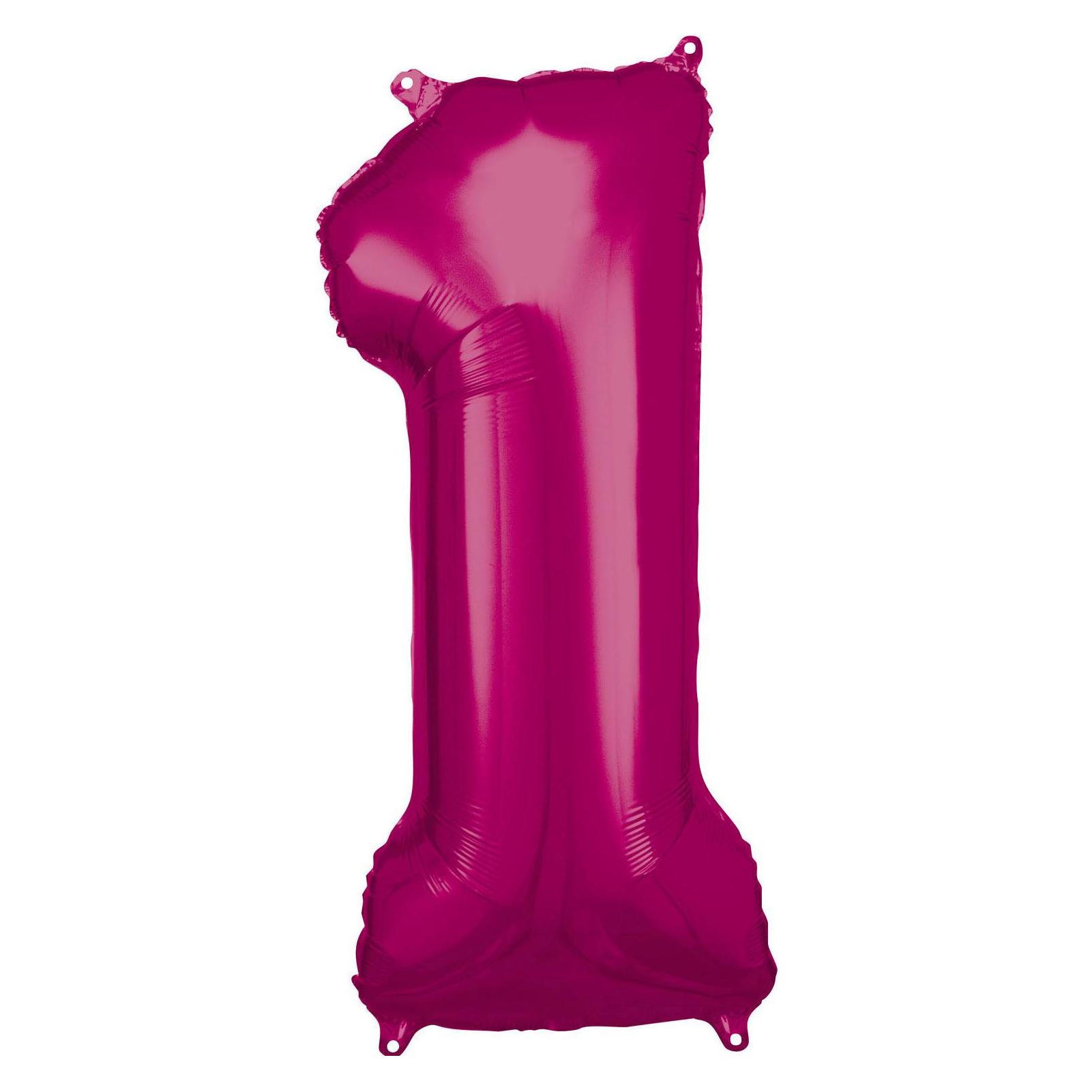 Amscan Folienballon Zahl 1 (1x) (9907277)