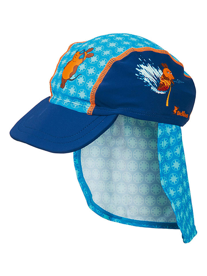 Playshoes Nackenschutzcap "Die Maus" in Blau - 49 cm