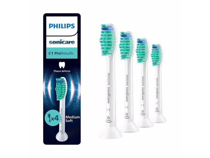 Philips Sonicare ProResults C1 4 Stück weiss Bürstenköpfe – Ersatzbürste/Zahnpflege Zubehör
