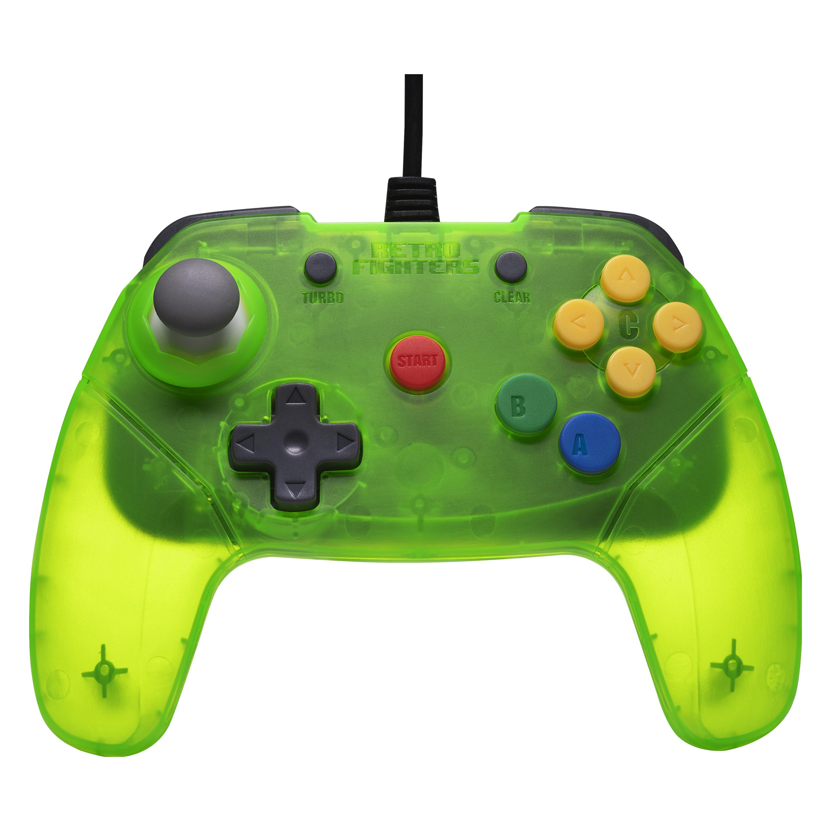 Retro Fighters Retro-Fighters - Brawler64 Wired Controller - Green (RET00428)