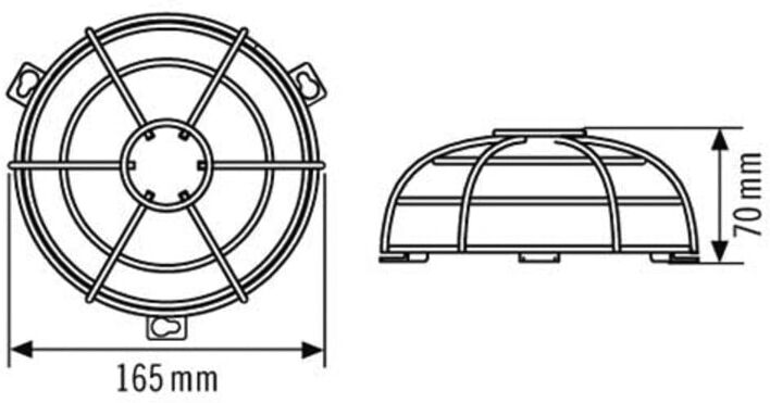 ESYLUX Schutzkorb BASKETGUARDROUNDSM. (EM10425615)