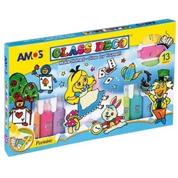 Amos, Künstlerfarbe + Bastelfarbe, Fensterdeko-Set Alice im Wunderland