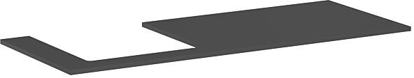 Hansgrohe Xilesa E Konsole 54272760 1375x550mm, Ausschnitt links, schiefergrau matt