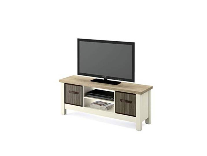 Muebles Pitarch Artik Biscuit TV-Möbel, Spanplatte und Melamin, hohe Dichte, Kiefer/Cambrian, 51 x 130 x 41 cm