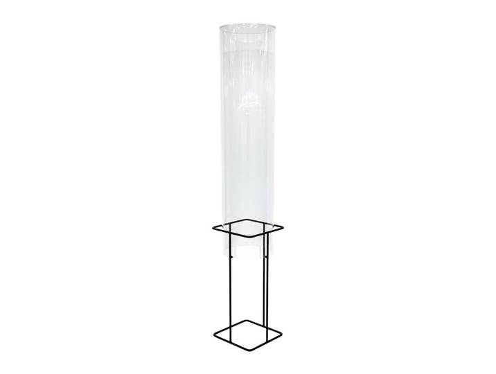 Relaxdays Fischsäule Transparent Grau 120x22x22 cm, Kunststoff, Metall, 22x120x22 cm, Dekoration, Gartendeko