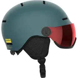 SALOMON Kinder Helm HELMET ORKA VISOR North At/Un FLS RED, Größe 53/56 in Grau Grau